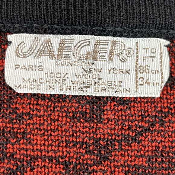 Women’s Vintage Jaeger Wool Cardigan Button Up Sweater Size Small. SW159 - Picture 9 of 11